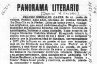 Panorama literario  [artículo] Daniel Millavoro.