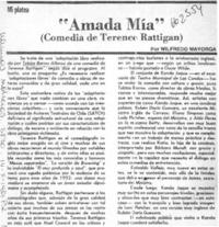 Amada mía"  [artículo] Wilfredo Mayorga.