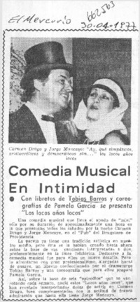 Comedia musical en intimidad.  [artículo]