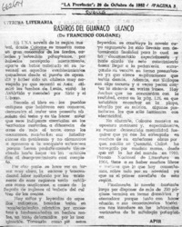 Rastros del guanaco blanco  [artículo]