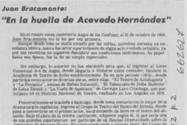 En la huella de Acevedo Hernández