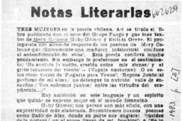 Tres mujeres en la poesía chilena  [artículo] Mesa Seco.