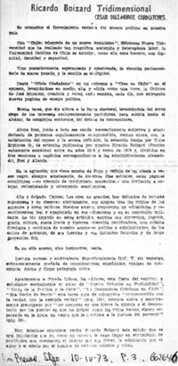 Ricardo Boizard tridimensional.  [artículo]