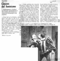 Clásicos del feminismo.  [artículo] Pedro Labra