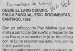 Comentario de libros : [comentario] [artículo] Omar López.