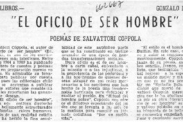 El oficio de ser hombre"  [artículo] Gonzalo Drago.