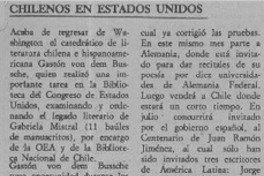 Chilenos en Estados Unidos.  [artículo]