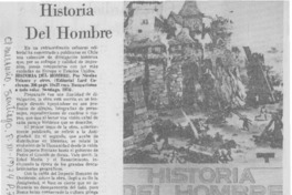 Historia del hombre.