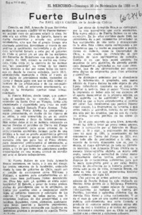 Fuerte Bulnes  [artículo] Raúl Silva Castro.