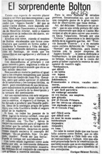 El Sorprendente Bolton  [artículo] Enrique Skinner Zavala.