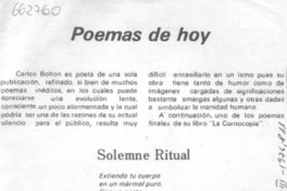 Poemas de hoy.