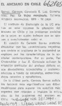 El anciano en Chile.