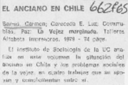 El anciano en Chile.