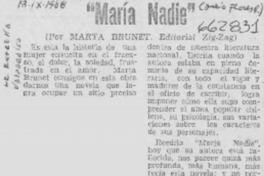 María Nadie