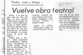 Vuelve obra teatral.