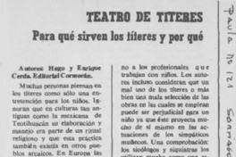 Teatro de títeres.