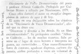 Diccionario de voces desautorizadas.