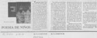 Poesía de niños