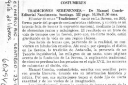 Tradiciones serenenses.  [artículo]