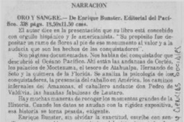 Oro y sangre.  [artículo]