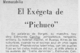 El exégeta de "Pichuco"