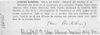 Bala en boca  [artículo]