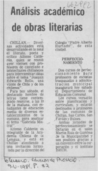 Análisis académico de obras literarias.