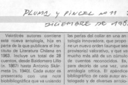 Antología del cuento chileno.