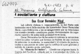 Don Oscar Bermúdez Miral  [artículo] A.S.