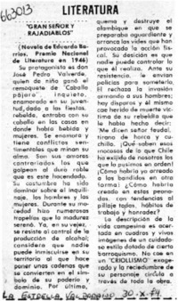 Gran Señor y rajadiablos".  [artículo]