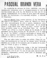 Pascual Brandi Vera  [artículo] M.A.F.