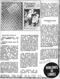 Madurez escolar.  [artículo]