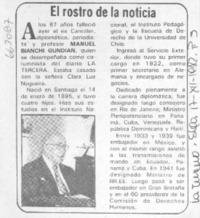 El rostro de la noticia.