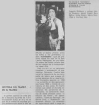 Historia del teatro en el teatro.