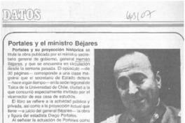 Portales y el ministro Béjares.