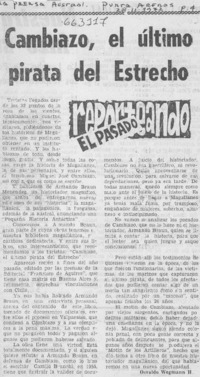 Cambiazo, el último pirata del Estrecho