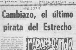 Cambiazo, el último pirata del Estrecho