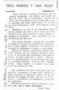 Tres Marías y una Rosa