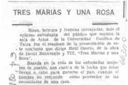Tres Marías y una Rosa
