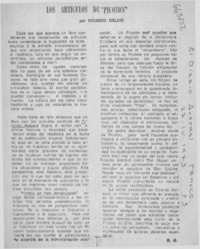 Los artículos de "Picoton"  [artículo] Ricardo Gelcic.