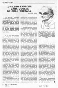 Chileno explora cara oculta de Gran Bretaña