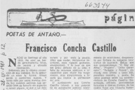 Francisco Concha Castillo.