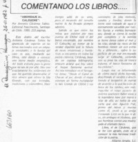 Comentando los libros... : [comentario] [artículo] Alberto Arraño.