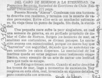 Del Cabo de Hornos a la eternidad.