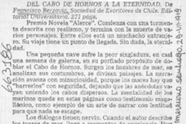 Del Cabo de Hornos a la eternidad.
