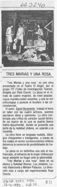 Tres Marías y una Rosa.