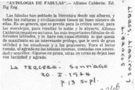 Antología de fábulas.  [artículo]