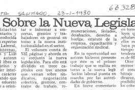 Editan libro sobre la Nueva Legislación Laboral.