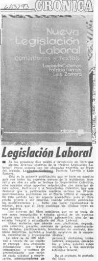 Legislación laboral.