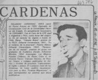 Cárdenas.  [artículo]